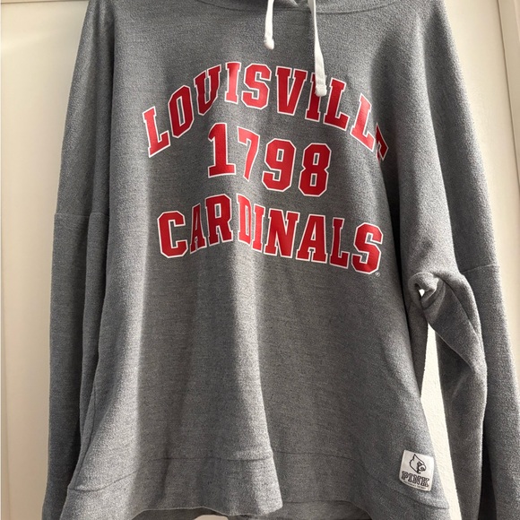 Victoria's Secret PINK Gray Louisville Cardinals Hoodie - Picture 1 of 4
